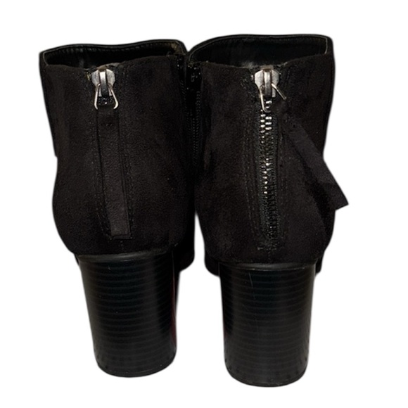 Seamed Heeled Braidy Wedge Boots - Picture 8 of 10